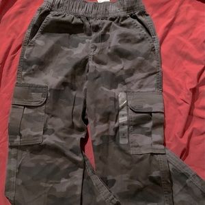 Boys Slip on Camouflage cargo pants